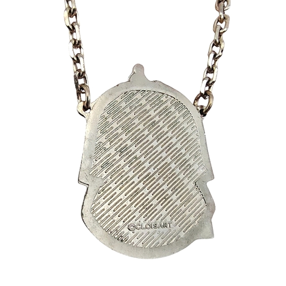 Vintage Cloisart Pharaoh Pendant Necklace – Egyptian Revival Design - Picture 5 of 7